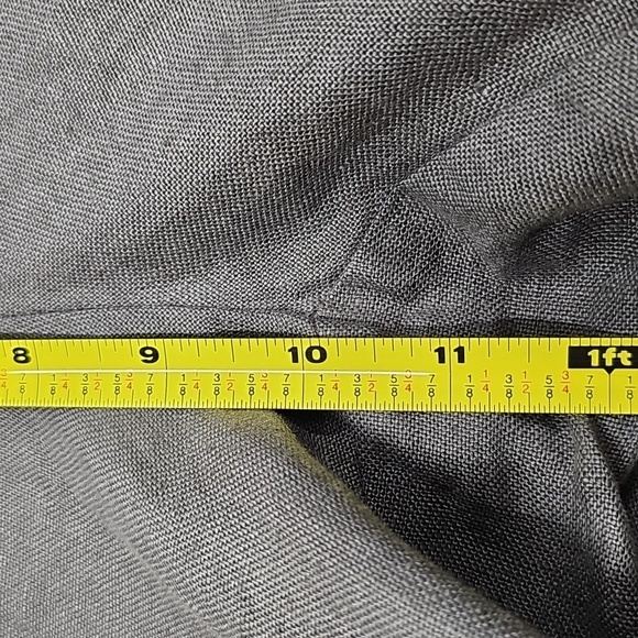 Eileen Fisher Gray Linen Slim Ankle Pant, Size Medium, New - Picture 9 of 10